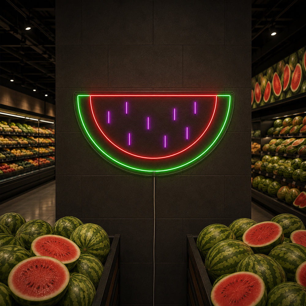 Vattenmelon ledde neonskylt - Made in London Food Restaurant Neon Signs