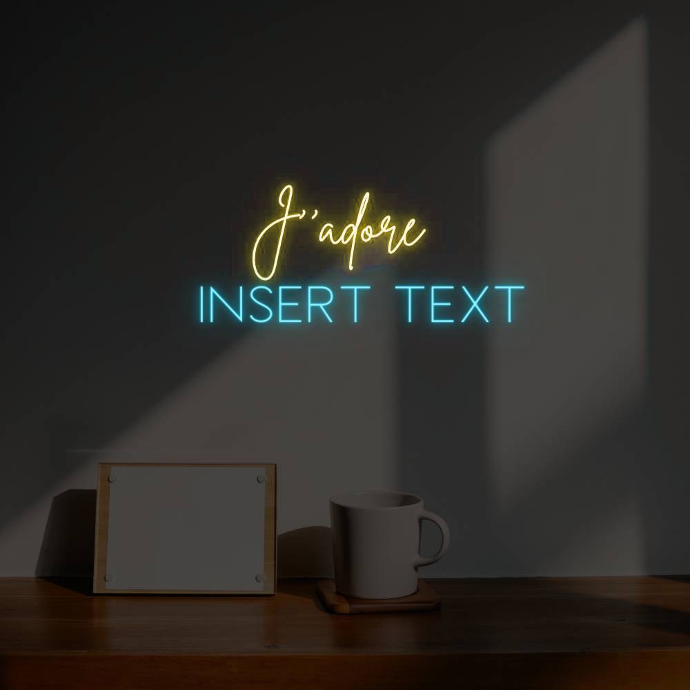 J'adore Part Custom LED Neon Sign - Planet Neon