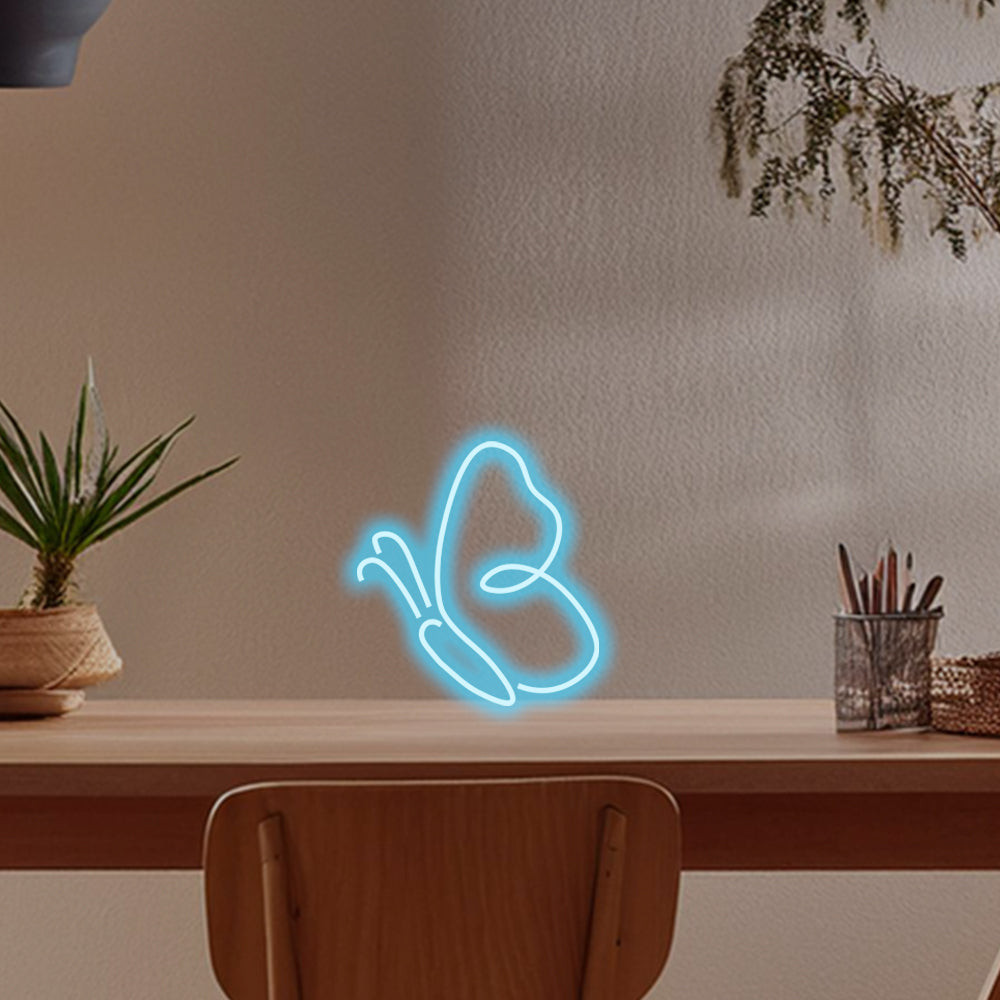 Butterfly LED Desktop Neon Sign  - Planet Neon Made in London Neon Signs