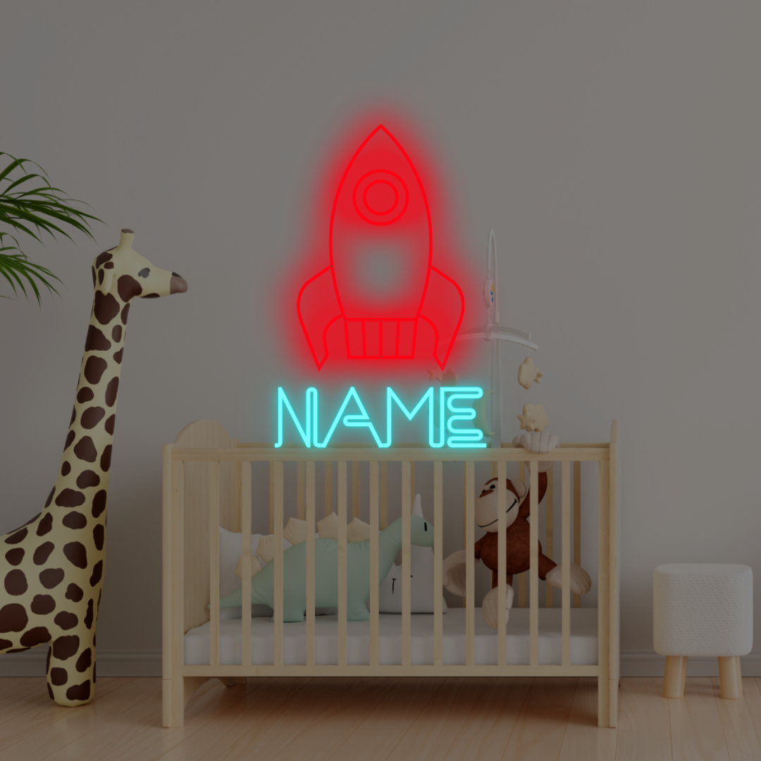 Rocket Part Custom LED Neon Sign