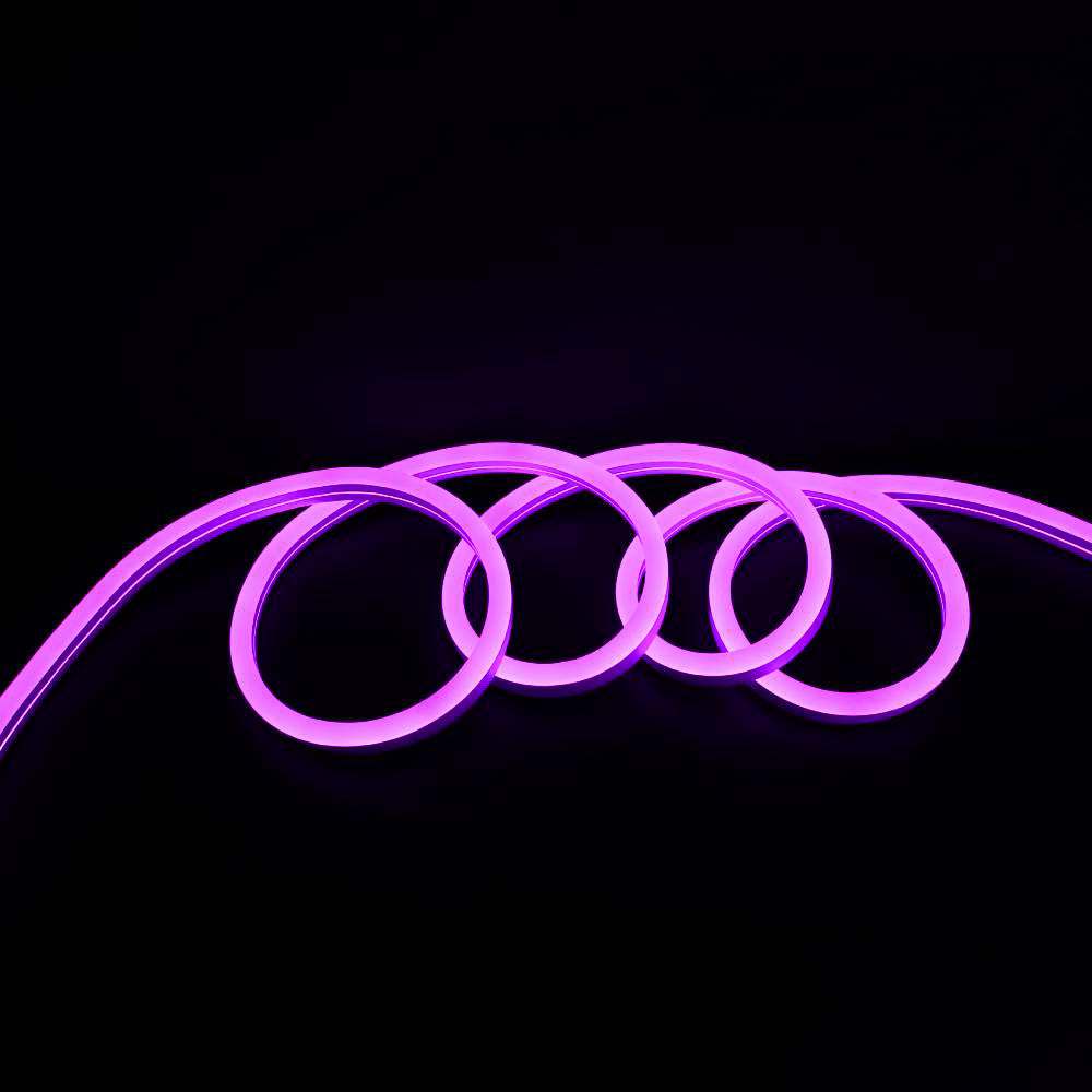 I LumoS 15x25mm Paarse Flexibele IP65 Dimbare LED Neon Strip 12V 14W/m