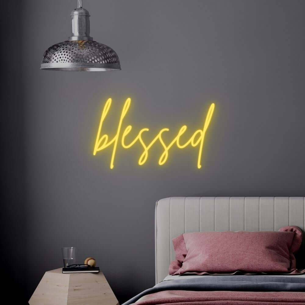 Blessed LED Neon Sign - Made in London Inspirational Neon Signs - Planet Neon