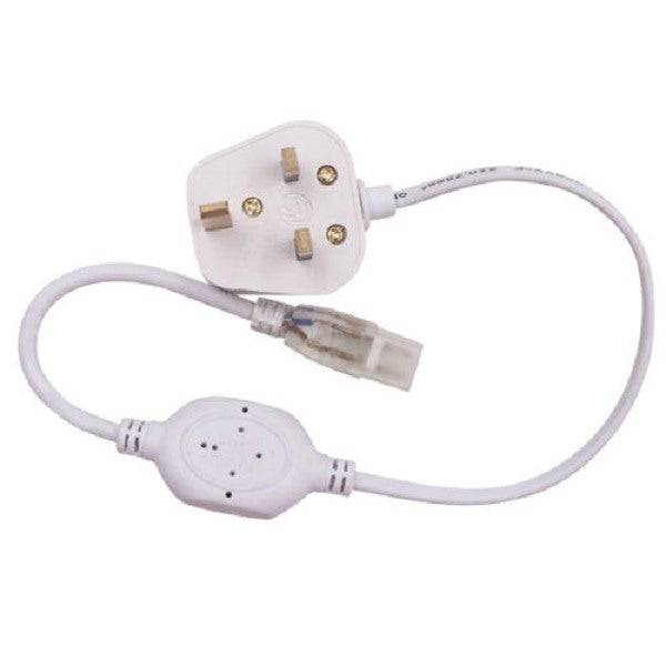 Double Sided 220 - 240V Neon Flex Monochrome Strip Light UK Plug - Planet Neon